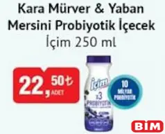 İÇİM KARA MÜRVERLİ VE YABAN MERSİNLİ PROBİYOTİK İÇECEK 250 ML